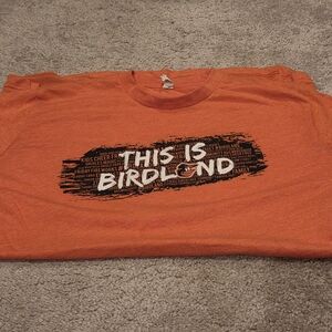 Orange Birdland T-Shirt for Bird Lovers